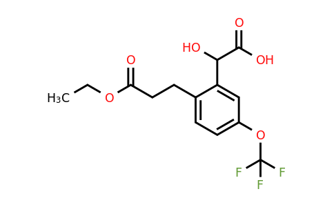 1806469-03-3 | 2-(3-Ethoxy-3-oxopropyl)-5-(trifluoromethoxy)mandelic acid