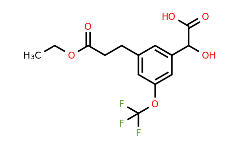 1806469-07-7 | 3-(3-Ethoxy-3-oxopropyl)-5-(trifluoromethoxy)mandelic acid