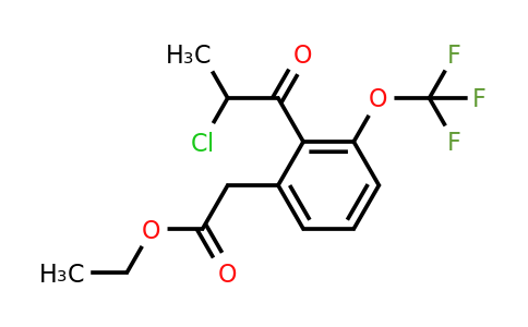 1806469-12-4 | Ethyl 2-(2-chloropropanoyl)-3-(trifluoromethoxy)phenylacetate
