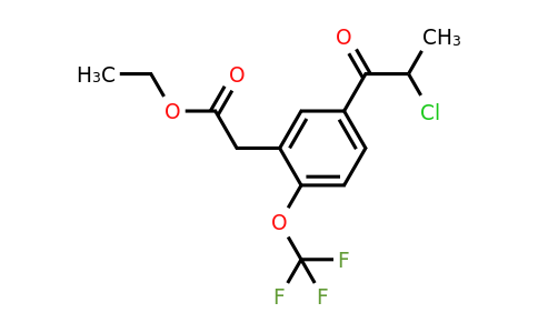 1806469-16-8 | Ethyl 5-(2-chloropropanoyl)-2-(trifluoromethoxy)phenylacetate