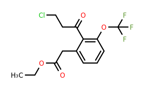 1806469-26-0 | Ethyl 2-(3-chloropropanoyl)-3-(trifluoromethoxy)phenylacetate