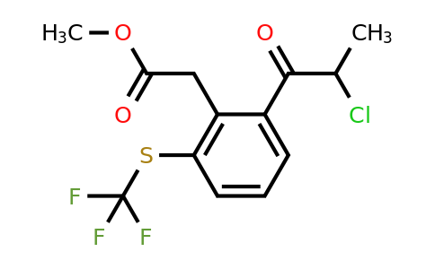 1806469-27-1 | Methyl 2-(2-chloropropanoyl)-6-(trifluoromethylthio)phenylacetate