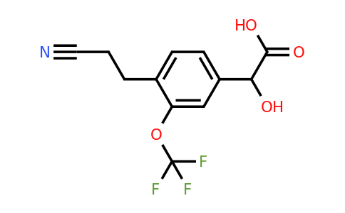 1806469-28-2 | 4-(2-Cyanoethyl)-3-(trifluoromethoxy)mandelic acid