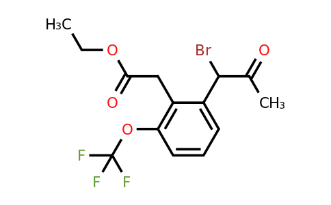 1806469-40-8 | Ethyl 2-(1-bromo-2-oxopropyl)-6-(trifluoromethoxy)phenylacetate