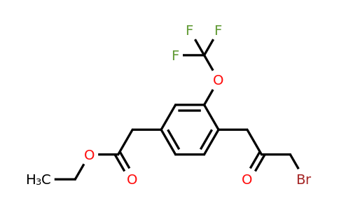 1806469-48-6 | Ethyl 4-(3-bromo-2-oxopropyl)-3-(trifluoromethoxy)phenylacetate