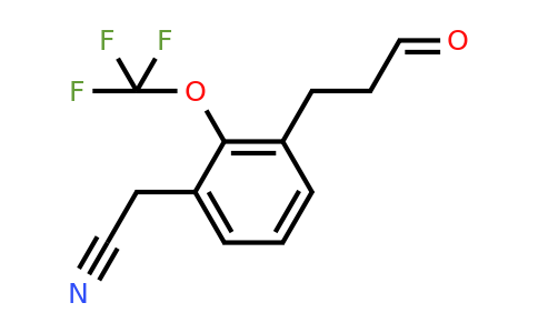 1806469-50-0 | 3-(3-Oxopropyl)-2-(trifluoromethoxy)phenylacetonitrile