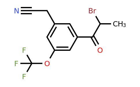 1806469-67-9 | 3-(2-Bromopropanoyl)-5-(trifluoromethoxy)phenylacetonitrile