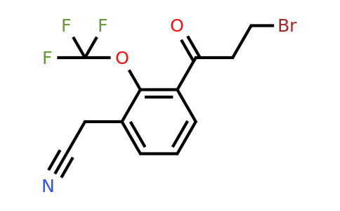 1806469-77-1 | 3-(3-Bromopropanoyl)-2-(trifluoromethoxy)phenylacetonitrile