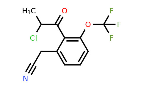 1806469-84-0 | 2-(2-Chloropropanoyl)-3-(trifluoromethoxy)phenylacetonitrile