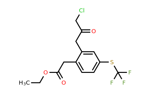 1806469-95-3 | Ethyl 2-(3-chloro-2-oxopropyl)-4-(trifluoromethylthio)phenylacetate