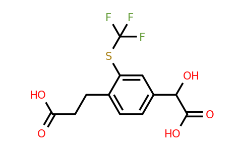1806469-96-4 | 4-(2-Carboxyethyl)-3-(trifluoromethylthio)mandelic acid