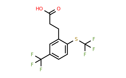 1806469-97-5 | 3-(5-(Trifluoromethyl)-2-(trifluoromethylthio)phenyl)propanoic acid