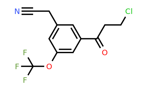 1806470-01-8 | 3-(3-Chloropropanoyl)-5-(trifluoromethoxy)phenylacetonitrile