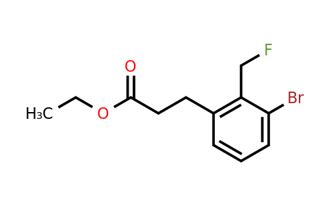 1806470-09-6 | Ethyl 3-(3-bromo-2-(fluoromethyl)phenyl)propanoate