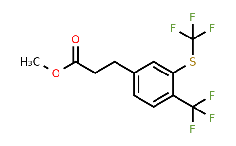 1806470-12-1 | Methyl 3-(4-(trifluoromethyl)-3-(trifluoromethylthio)phenyl)propanoate