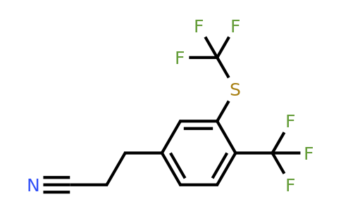 1806470-18-7 | 3-(4-(Trifluoromethyl)-3-(trifluoromethylthio)phenyl)propanenitrile