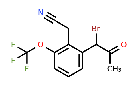 1806470-22-3 | 2-(1-Bromo-2-oxopropyl)-6-(trifluoromethoxy)phenylacetonitrile
