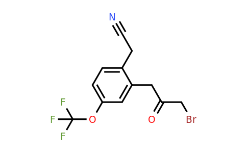 1806470-28-9 | 2-(3-Bromo-2-oxopropyl)-4-(trifluoromethoxy)phenylacetonitrile