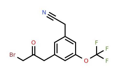 1806470-34-7 | 3-(3-Bromo-2-oxopropyl)-5-(trifluoromethoxy)phenylacetonitrile