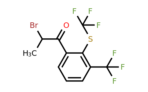 1806470-73-4 | 2-Bromo-1-(3-(trifluoromethyl)-2-(trifluoromethylthio)phenyl)propan-1-one