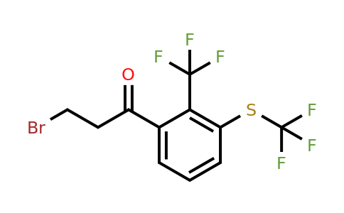 1806470-82-5 | 3-Bromo-1-(2-(trifluoromethyl)-3-(trifluoromethylthio)phenyl)propan-1-one