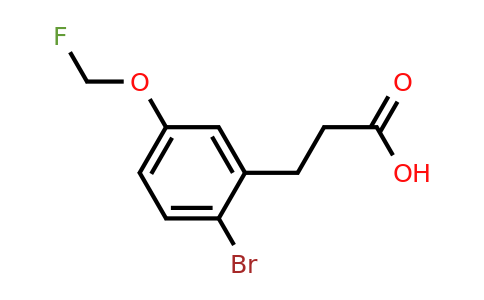 1806471-86-2 | 3-(2-Bromo-5-(fluoromethoxy)phenyl)propanoic acid