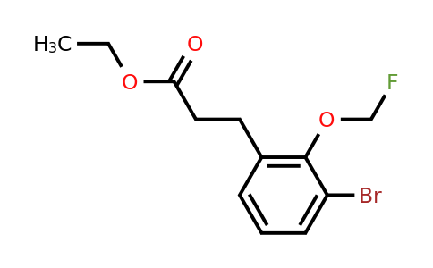 1806471-93-1 | Ethyl 3-(3-bromo-2-(fluoromethoxy)phenyl)propanoate