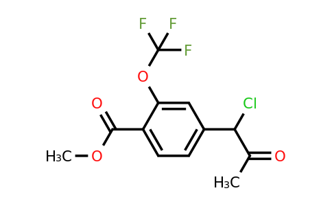 1806472-19-4 | Methyl 4-(1-chloro-2-oxopropyl)-2-(trifluoromethoxy)benzoate