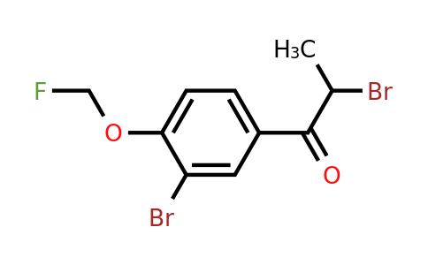 1806472-26-3 | 2-Bromo-1-(3-bromo-4-(fluoromethoxy)phenyl)propan-1-one
