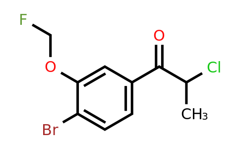 1806472-33-2 | 1-(4-Bromo-3-(fluoromethoxy)phenyl)-2-chloropropan-1-one