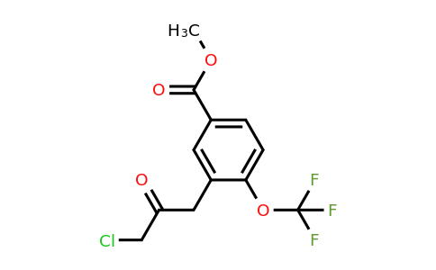 1806472-36-5 | Methyl 3-(3-chloro-2-oxopropyl)-4-(trifluoromethoxy)benzoate
