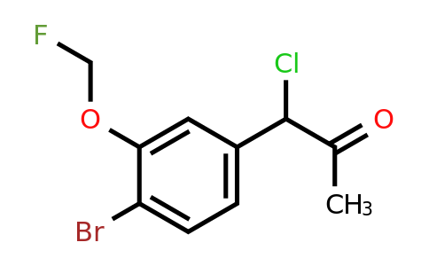 1806472-57-0 | 1-(4-Bromo-3-(fluoromethoxy)phenyl)-1-chloropropan-2-one