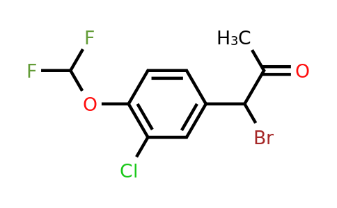 1806473-10-8 | 1-Bromo-1-(3-chloro-4-(difluoromethoxy)phenyl)propan-2-one