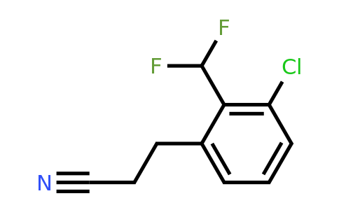 1806473-27-7 | 3-(3-Chloro-2-(difluoromethyl)phenyl)propanenitrile