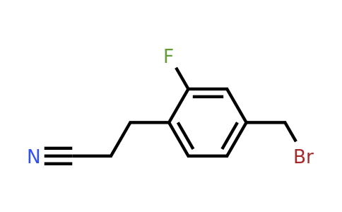 1806475-72-8 | 4-(Bromomethyl)-2-fluorophenylpropanenitrile