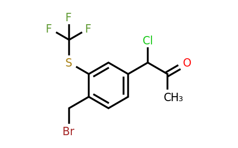 1806475-78-4 | 1-(4-(Bromomethyl)-3-(trifluoromethylthio)phenyl)-1-chloropropan-2-one