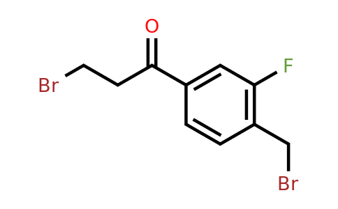1806475-82-0 | 3-Bromo-1-(4-(bromomethyl)-3-fluorophenyl)propan-1-one