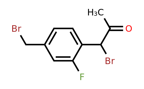 1806476-01-6 | 1-Bromo-1-(4-(bromomethyl)-2-fluorophenyl)propan-2-one