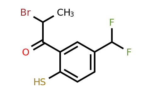 1806476-05-0 | 2-Bromo-1-(5-(difluoromethyl)-2-mercaptophenyl)propan-1-one