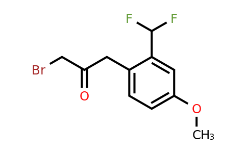 1806476-37-8 | 1-Bromo-3-(2-(difluoromethyl)-4-methoxyphenyl)propan-2-one