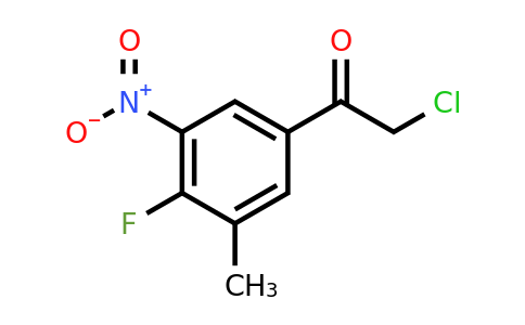 1806476-50-5 | 4'-Fluoro-3'-methyl-5'-nitrophenacyl chloride