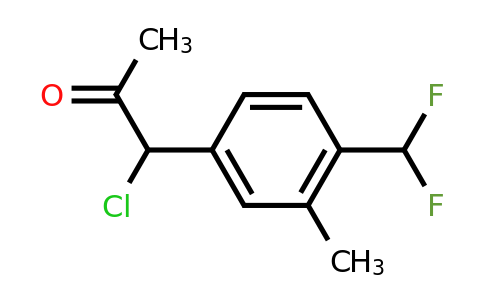 1806477-14-4 | 1-Chloro-1-(4-(difluoromethyl)-3-methylphenyl)propan-2-one