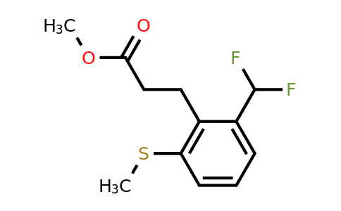 1806477-31-5 | Methyl 3-(2-(difluoromethyl)-6-(methylthio)phenyl)propanoate