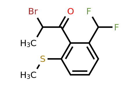 1806477-59-7 | 2-Bromo-1-(2-(difluoromethyl)-6-(methylthio)phenyl)propan-1-one
