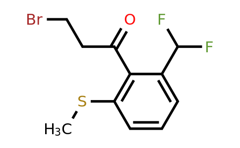 1806477-61-1 | 3-Bromo-1-(2-(difluoromethyl)-6-(methylthio)phenyl)propan-1-one