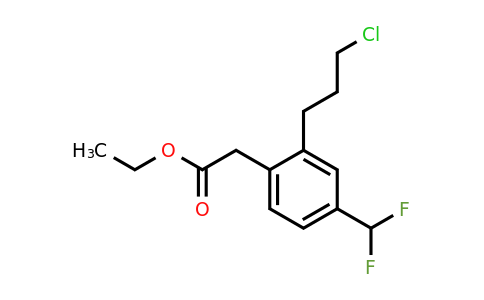1806477-93-9 | Ethyl 2-(3-chloropropyl)-4-(difluoromethyl)phenylacetate