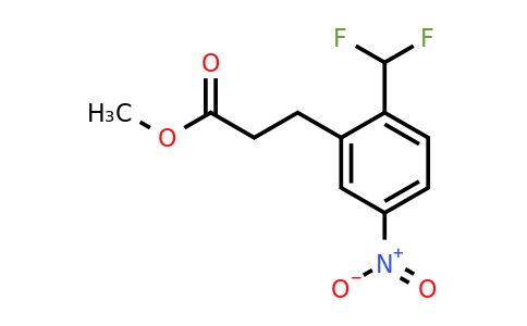 1806478-12-5 | Methyl 2-(difluoromethyl)-5-nitrophenylpropanoate