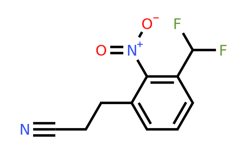 1806478-15-8 | 3-(Difluoromethyl)-2-nitrophenylpropanenitrile