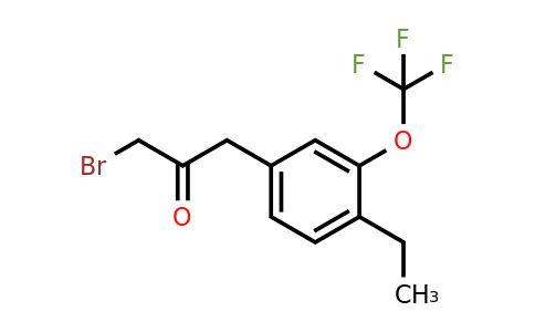 1806478-24-9 | 1-Bromo-3-(4-ethyl-3-(trifluoromethoxy)phenyl)propan-2-one
