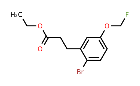 1806478-31-8 | Ethyl 3-(2-bromo-5-(fluoromethoxy)phenyl)propanoate